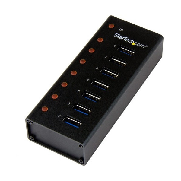 7PORT USB 3 HUB DESK/WALL COMPACT DURABLE FOR TRAVEL