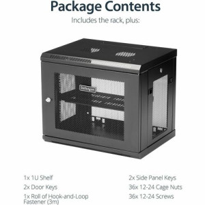 9U WALL MOUNT SVR RACK 17IN