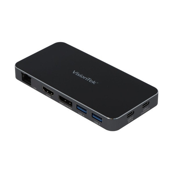 VisionTek VT400 - Dual Display USB-C Docking Station with Power Passthrough