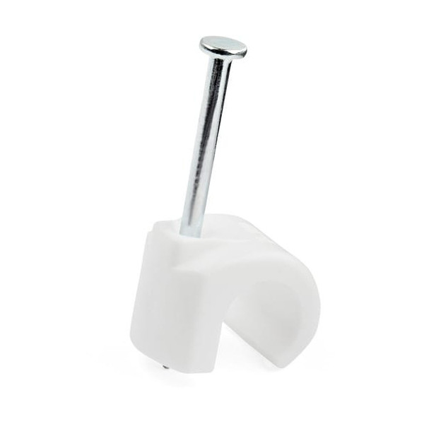 StarTech.com 100 Pk (L) Cable Clips w/ Nail - Reusable Nail-in Clamps
