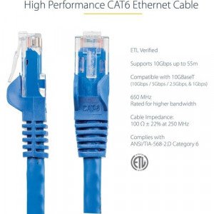 StarTech.com 10ft CAT6 Ethernet Cable -N6PATCH10BL