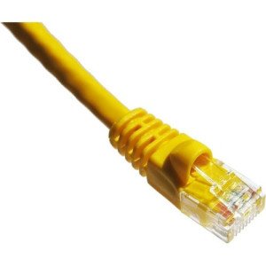 Axiom 7FT CAT6A 650mhz Patch Cable Molded Boot (Yellow) -C6AMB-Y7-AX