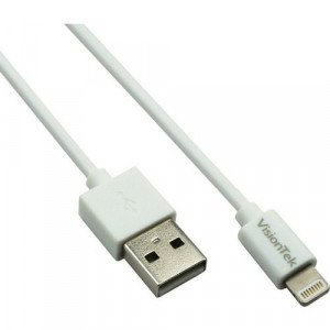 VisionTek Lightning to USB 2 Meter MFI Cable White -900863