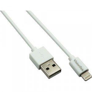 VisionTek Lightning to USB 2 Meter Cable White  -901199