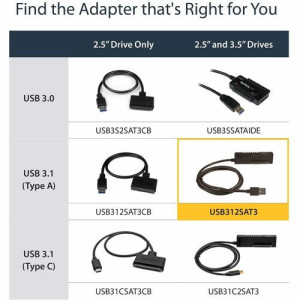 StarTech.com SATA to USB Cable - USB312SAT3