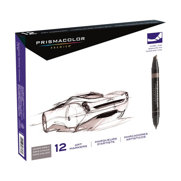 Dymo Prismacolor Premier Chisel|Fine Double Ended Art Markers