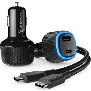 Alogic Rapid 2 Port USB-A + USB-C Car Charger - CRCA57