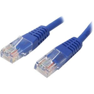 3 ft Blue Molded Cat5e UTP Patch Cable