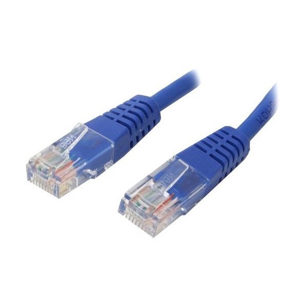 3 ft Blue Molded Cat5e UTP Patch Cable