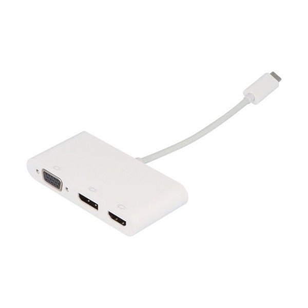 VisionTek USB-C to DisplayPort, HDMI & VGA Hub (M/F/F/F)