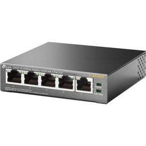 5-Port 10/100Mbps Desktop Switch with 4-Port PoE+ - 5 Ports -TL-SF1005P