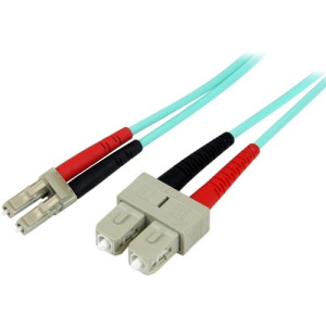 5m (16.4ft) LC/UPC to SC/UPC OM3 Multimode Fiber Optic Cable -A50FBLCSC5