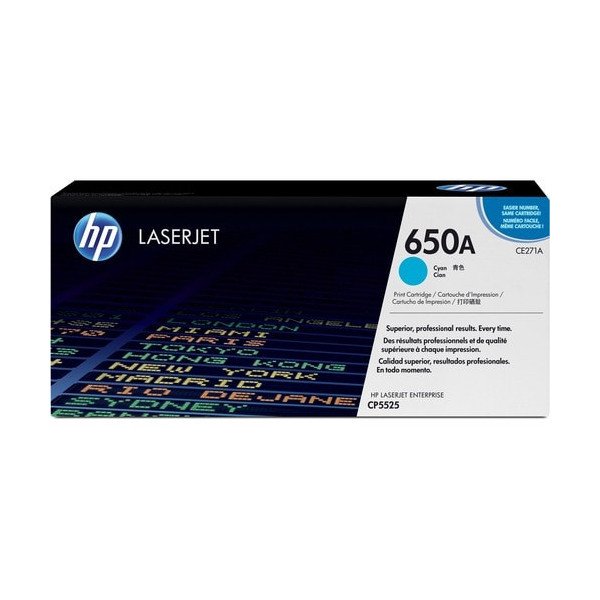 HP 650A (CE271A) Original Laser Toner Cartridge