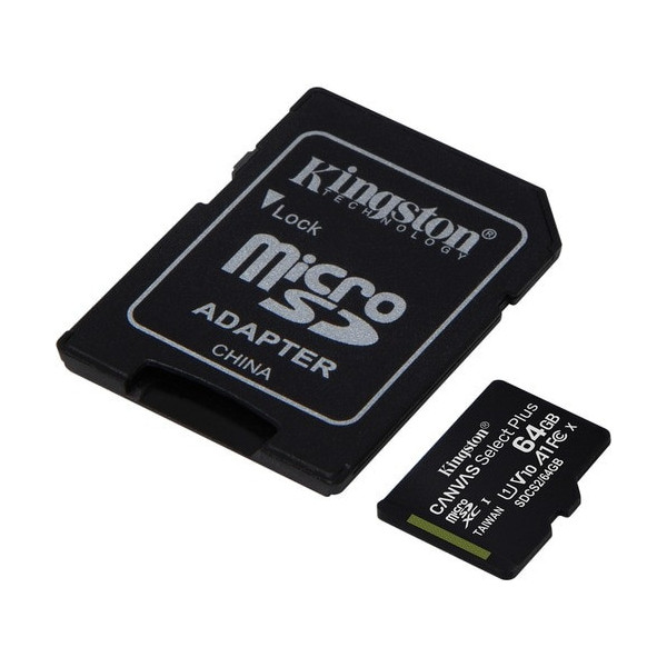 Kingston Canvas Select Plus 64 GB Class 10/UHS-I (U1) V10 microSDXC