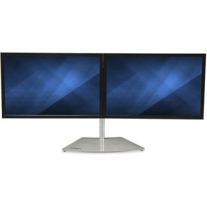 Dual Monitor Stand, Free Standing Desktop Pole Stand for 2x 24 -ARMDUOSS