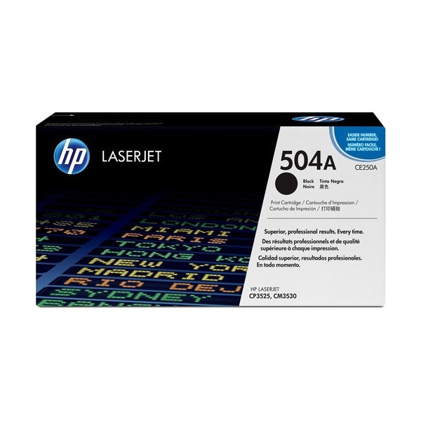 HP 504A (CE250A) Original Laser Toner Cartridge