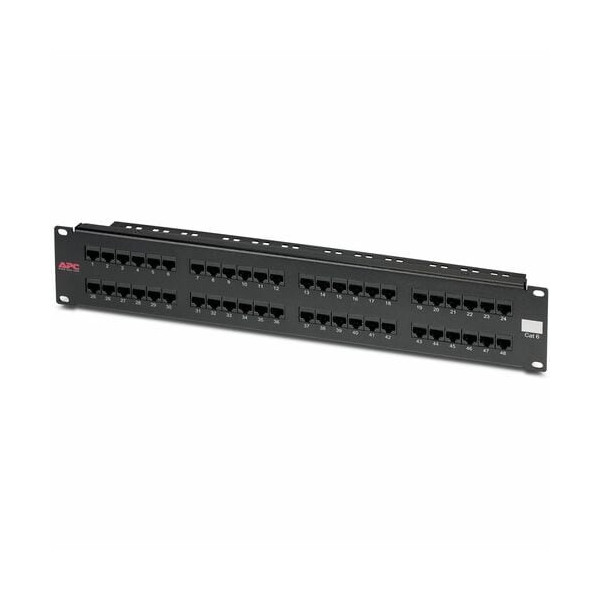APC by Schneider Electric APC 48 Port Cat6 Network Patch Panel