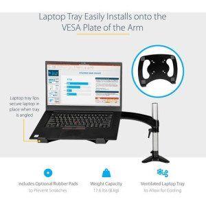 Desk Mount Laptop Arm, Full Motion Articulating Arm/Stand for Laptop -ARMUNONB1