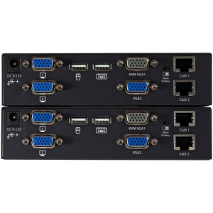USB Dual VGA over Cat5 KVM Console Extender -SV565DUTPU