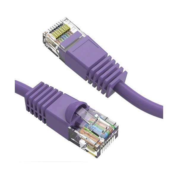 Axiom Memory Axiom 1FT CAT6 UTP 550mhz Patch Cable Snagless Molded Boot (Purple)