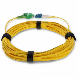 2m Single-Mode Fiber (SMF) Duplex (APC-SC/PC-LC) ASC/LC OS1 Yellow Patch Cable -ADD-ASC-LC-2M9SMF