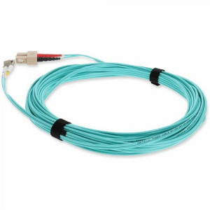 2m Laser-Optimized Multi-Mode fiber (LOMM) Duplex SC/LC OM4 Aqua Patch Cable -ADD-SC-LC-2M5OM4