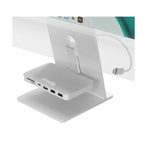 Plugable USB C Hub for iMac 24 Inch, 6-in-1 iMac USB Hub Multiport Adapter with 10Gbps