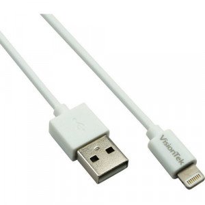 VisionTek Lightning to USB 1 Meter MFI Cable White (M/M) -900862