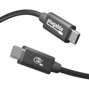 Plugable USB4 Cable with 240W Charging -USB4-240W-1M