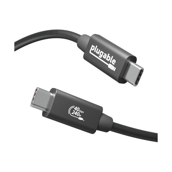 Plugable USB4 Cable with 240W Charging