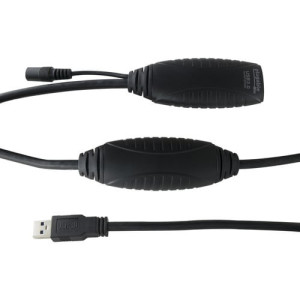 Plugable 10 Meter (32 Foot) USB 3.0 Active Extension Cable with AC Power Adapter -USB3-10M-D