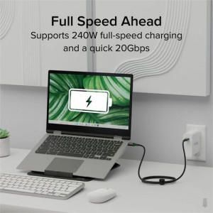 Plugable USB-C 20Gbps 240W EPR Cable -USBC-240W-1M