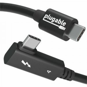 Plugable Thunderbolt 4 Cable Right Angle -TBT4-240W-80CMR