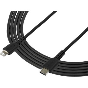 6 foot/2m Durable Black USB-C to Lightning Cable -RUSBCLTMM2MB