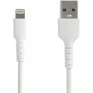 6 foot/2m Durable White USB-A to Lightning Cable -RUSBLTMM2M