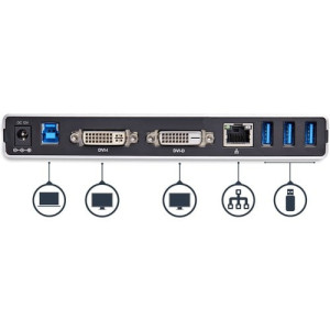 DVI to VGA & DVI to HDMI Adapters -USB3SDOCKDD
