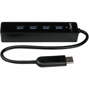 4 Port Portable SuperSpeed USB 3.0 Hub with Built-in Cable - ST4300PBU3