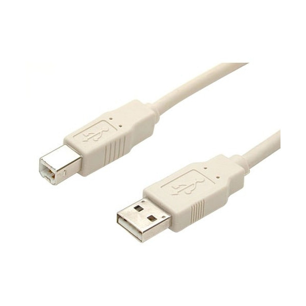 Beige USB 2.0 cable