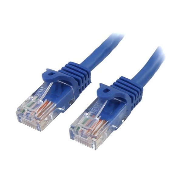 1 ft Blue Cat5e Snagless RJ45 UTP Patch Cable