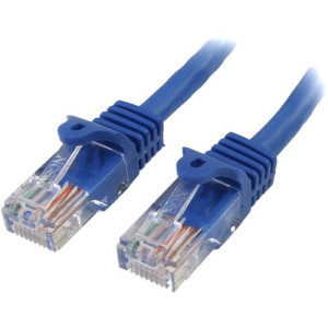 3 ft Blue Snagless Cat5e UTP Patch Cable RJ45PATCH3