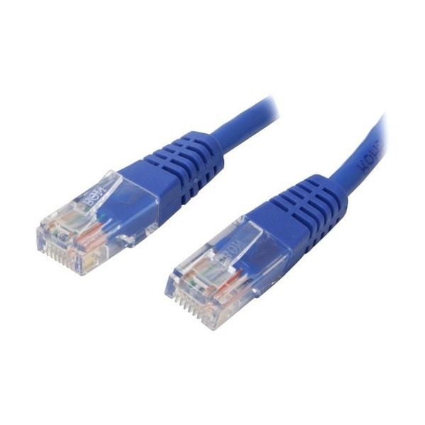 5 ft Blue Molded Cat5e UTP Patch Cable