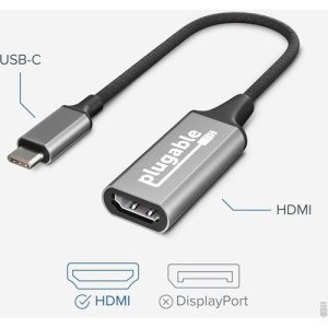 Plugable USB 3.1 Type-C to HDMI 2.0 Adapter - USBC-HDMI