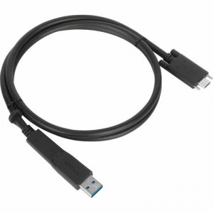 Targus 1M USB-C Male with Screw to USB-C Male Cable with USB-A Tether -ACC1133GLX