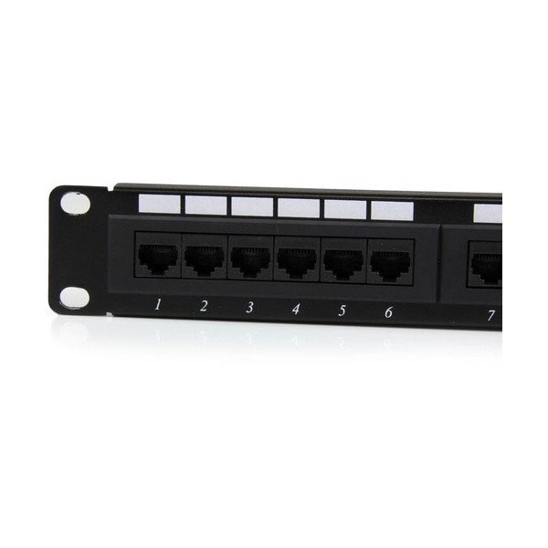 24 Port 1U Rackmount Cat 6 110 Patch Panel