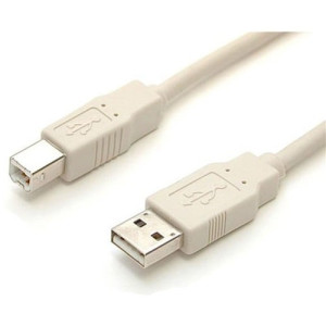 6 ft Beige A to B USB Cable -USBFAB_6