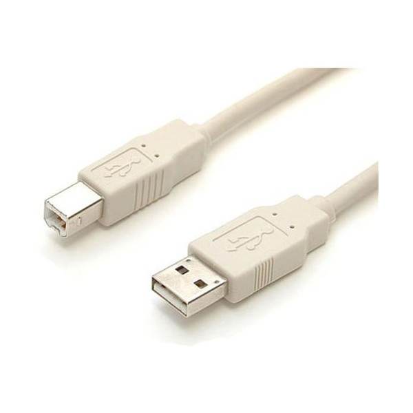 6 ft Beige A to B USB Cable