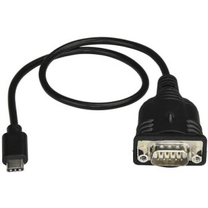 USB C to Serial Adapter Cable 16" (40cm) - USB Type-C to Serial RS232 (DB9) Cable Converter -ICUSB232C