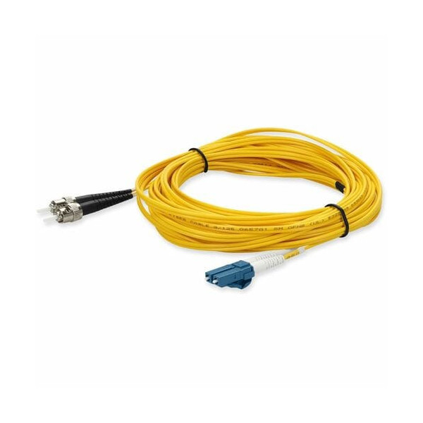 5m Single-Mode fiber (SMF) Duplex ST/LC OS1 Yellow Patch Cable