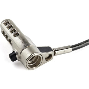 6.5' (2m) 3-in-1 Universal Laptop Cable Lock -LTULOCK4D