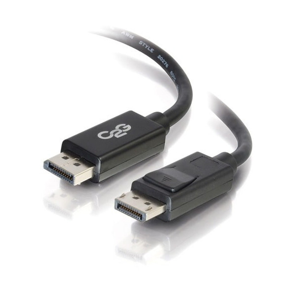 C2G 3ft DisplayPort Cable with Latches 8K UHD M/M